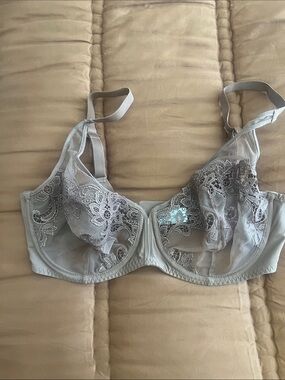 Simone Perele Sheer Lace Underwire Bra in Brown 34F